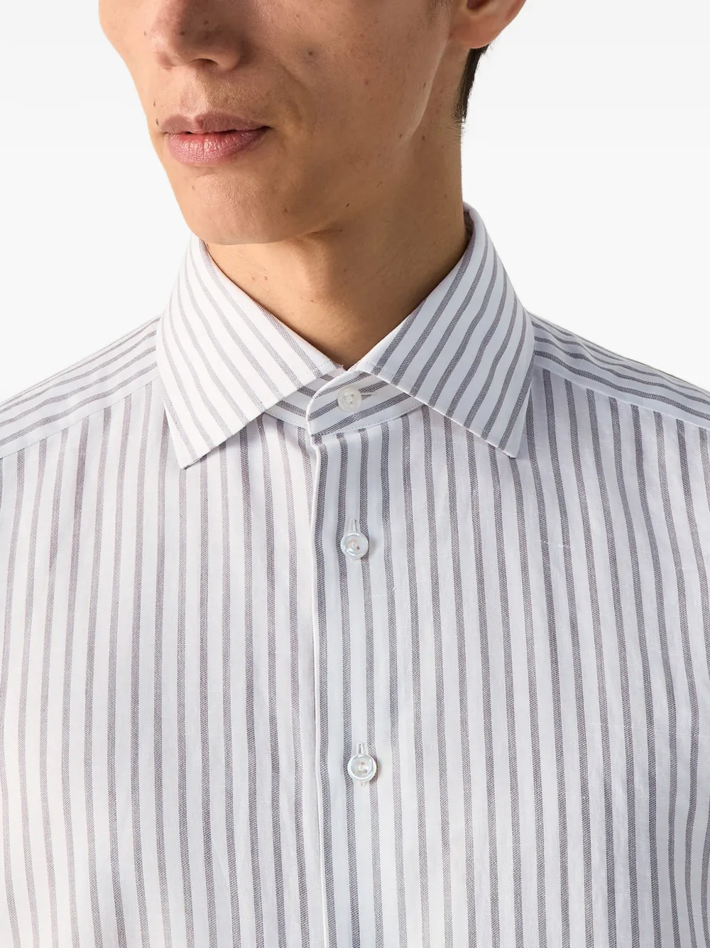 Рубашка в полоску Zegna, белый
Рубашка в полоску Zegna, белый