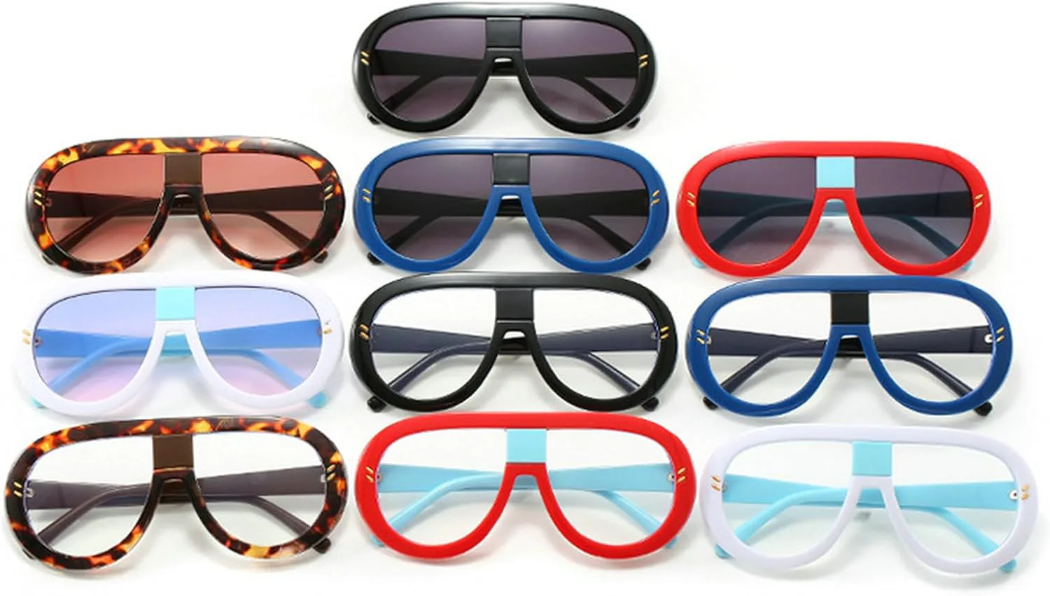 Большие солнцезащитные очки-пилот для женщин, модные очки в крупной оправе, цельные солнцезащитные очки для мужчин, панк-очки, модные овальные очки mincl, Blue
Большие солнцезащитные очки-пилот для женщин, модные очки в крупной оправе, цельные солнцезащитные очки для мужчин, панк-очки, модные овальные очки mincl, Blue