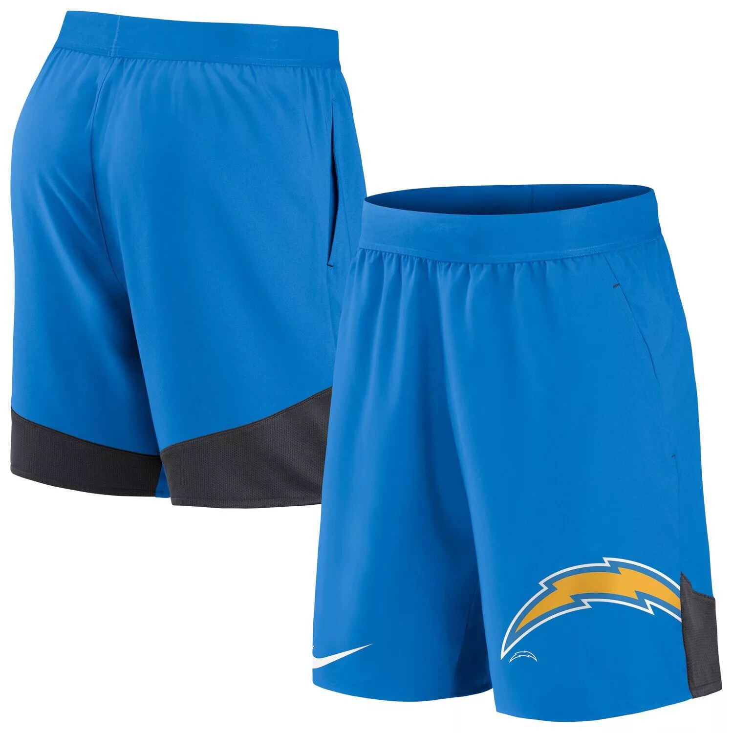 Мужские эластичные спортивные шорты пудрово-синего цвета Los Angeles Chargers Nike
Мужские эластичные спортивные шорты пудрово-синего цвета Los Angeles Chargers Nike
