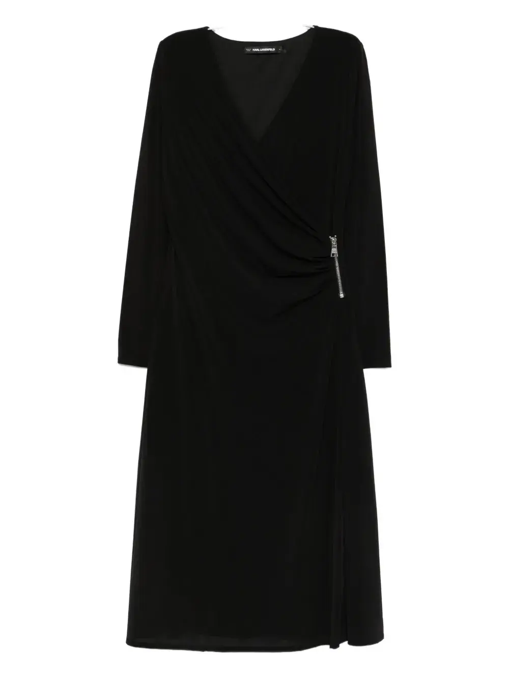Платье с запахом и молнией KARL LAGERFELD, черный
Платье с запахом и молнией KARL LAGERFELD, черный