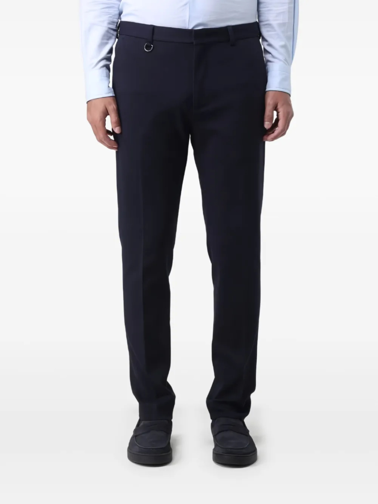 Брюки Paolo Pecora пошиты на заказ, синий 
Брюки Paolo Pecora пошиты на заказ, синий