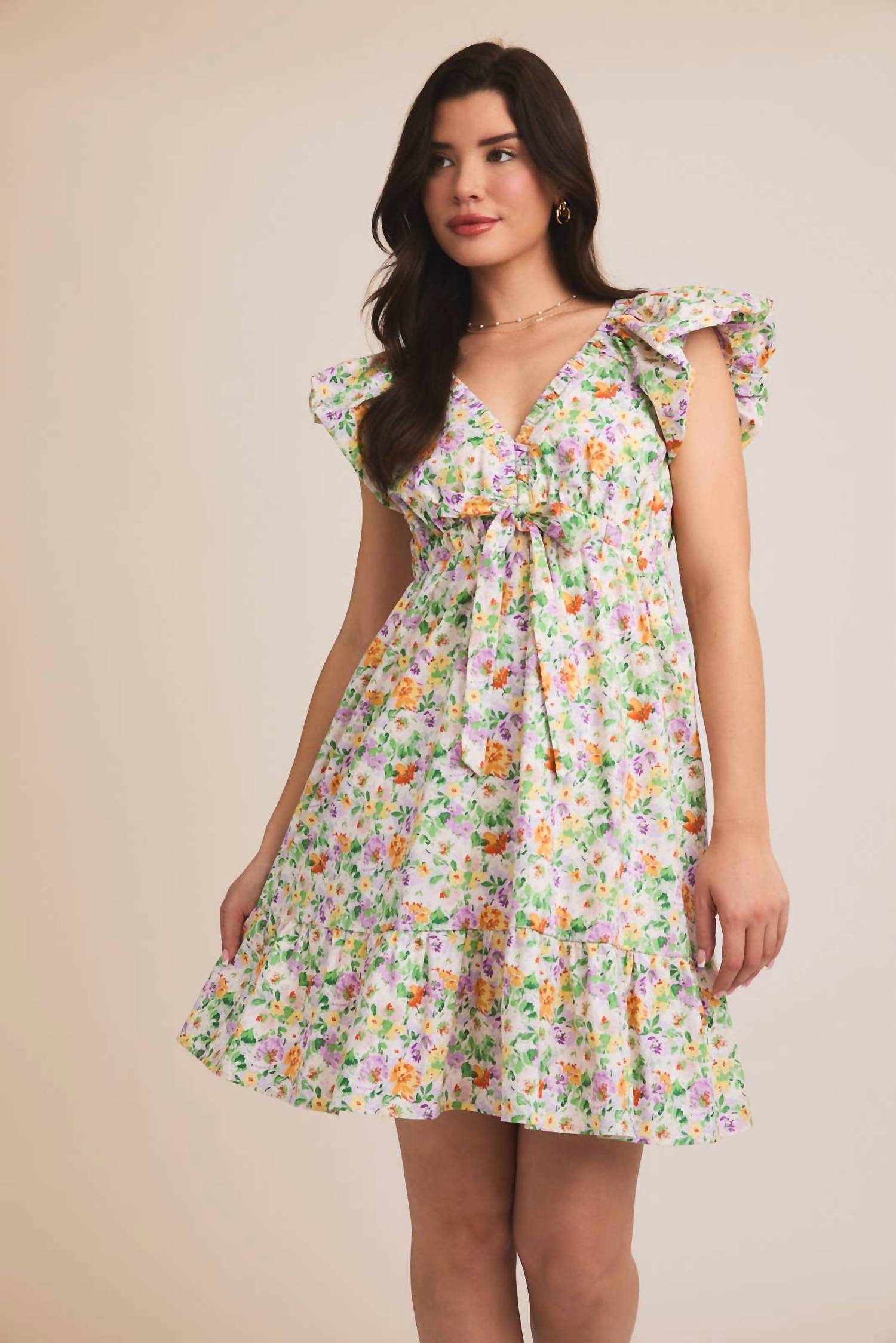 GILLI Мини-платье Адриана - больших размеров, бежевый с разноцветными вставками
GILLI Мини-платье Адриана - больших размеров, бежевый с разноцветными вставками