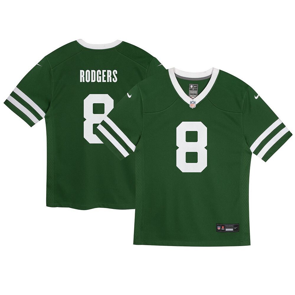 Детская игровая майка Nike Aaron Rodgers Legacy Green New York Jets, цвет Jet Green
Детская игровая майка Nike Aaron Rodgers Legacy Green New York Jets, цвет Jet Green