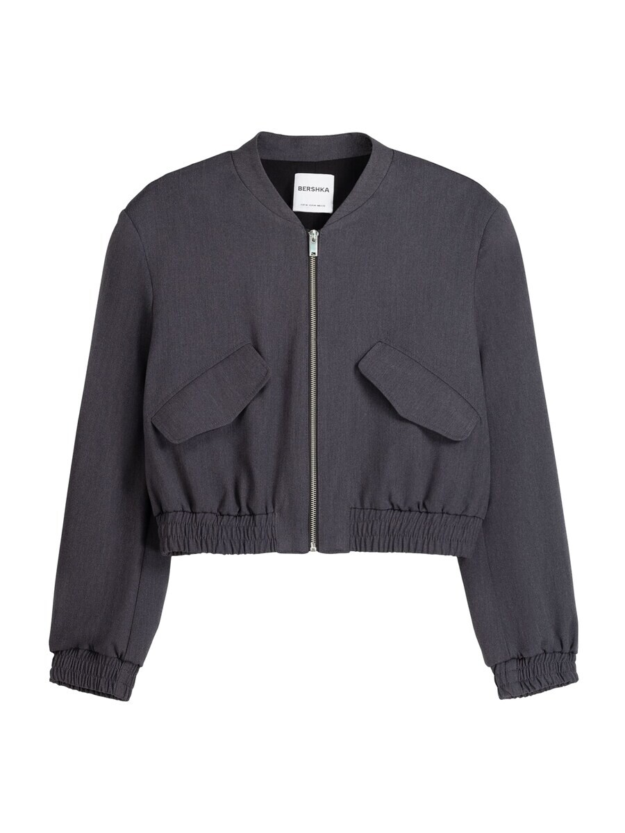 Межсезонная куртка Bershka, темно-серый
Межсезонная куртка Bershka, темно-серый