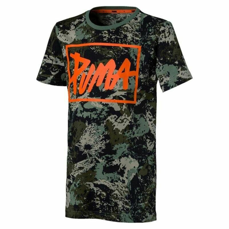 Детская футболка с коротким рукавом и графическим рисунком PUMA, цвет verde
Детская футболка с коротким рукавом и графическим рисунком PUMA, цвет verde