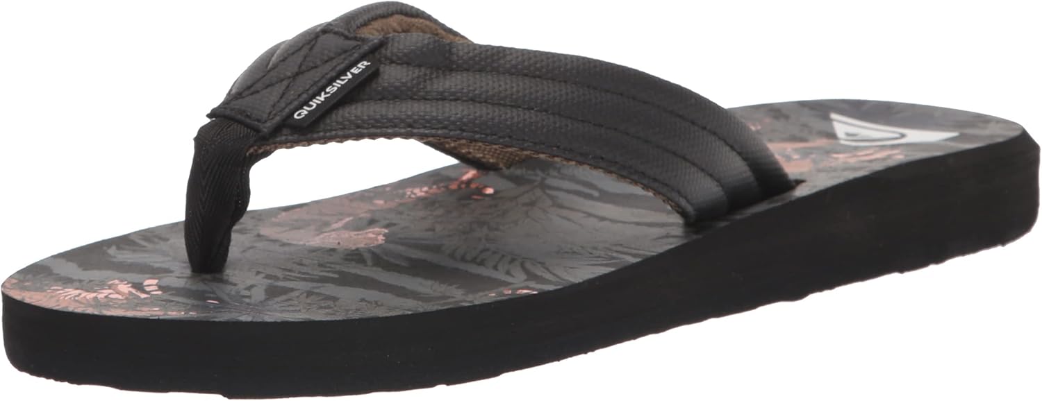 Quiksilver mens Carver Print Flip Flop Сандалии, черный
Quiksilver mens Carver Print Flip Flop Сандалии, черный