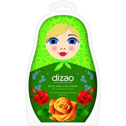 Осветляющая пузырьковая маска для лица с розой и коллагеном 25 г, Dizao Organics
Осветляющая пузырьковая маска для лица с розой и коллагеном 25 г, Dizao Organics