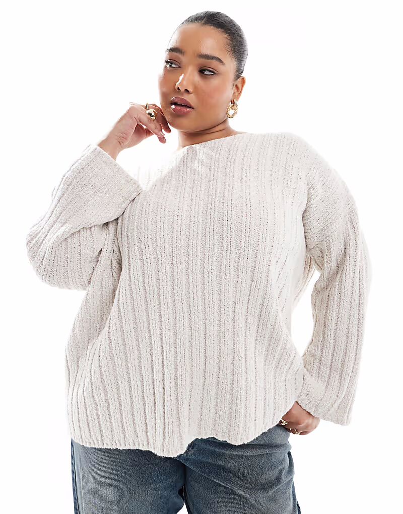 ASOS DESIGN Curve трикотажный джемпер с косой горловиной и текстурированной резинкой кремового цвета ASOS Curve
ASOS DESIGN Curve трикотажный джемпер с косой горловиной и текстурированной резинкой кремового цвета ASOS Curve