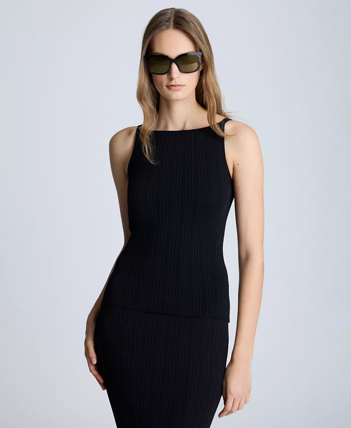 Женский трикотажный свитер с разноцветной резинкой Kenneth Cole, черный
Женский трикотажный свитер с разноцветной резинкой Kenneth Cole, черный