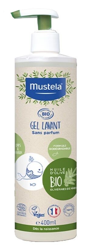 Mustela Bio гель для мытья тела и волос, 400 ml
Mustela Bio гель для мытья тела и волос, 400 ml