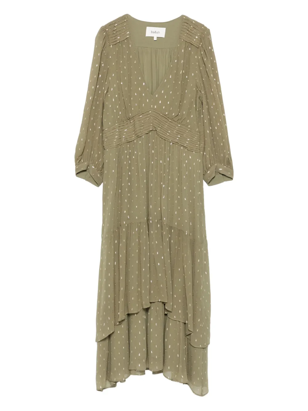 Ярусное платье миди Maia Ba&Sh, зеленый
Ярусное платье миди Maia Ba&Sh, зеленый