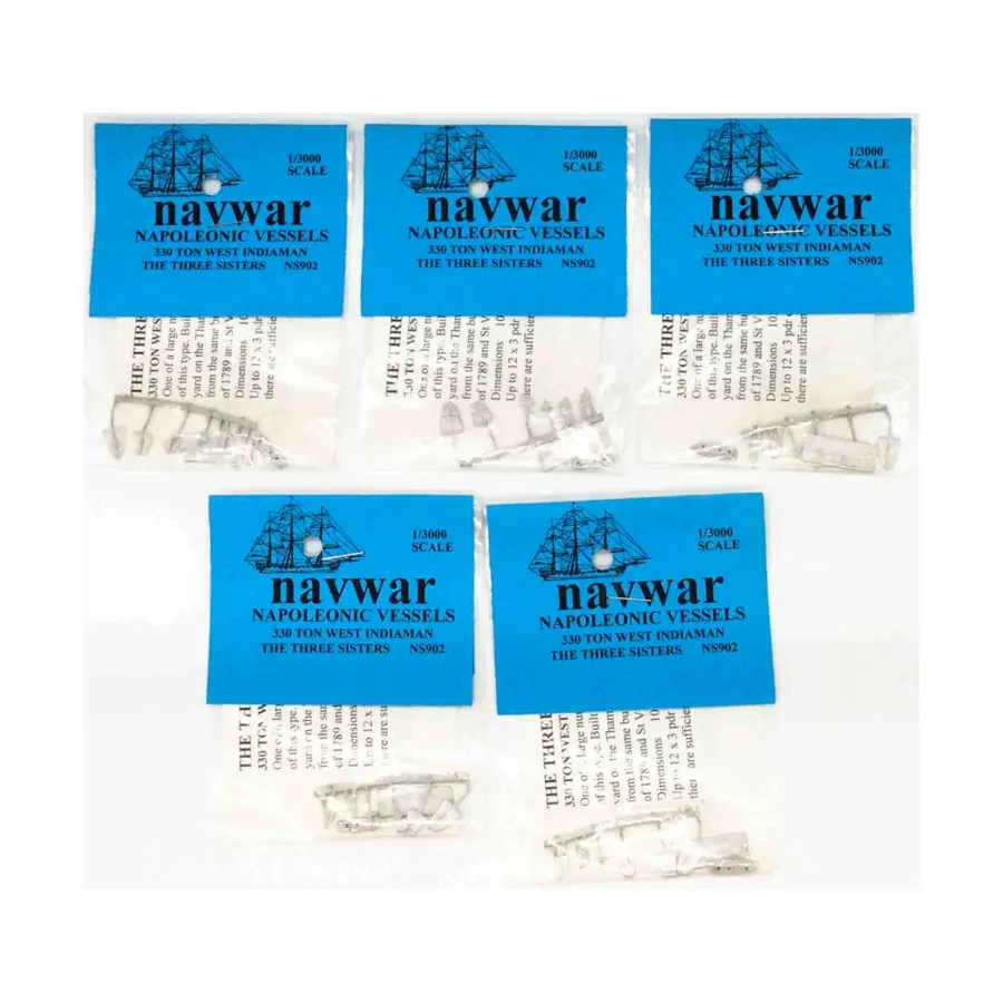 Три сестры, The - 330-тонный West Indiaman x5, Napoleonic Vessels (1:300) (NavWar)
Три сестры, The - 330-тонный West Indiaman x5, Napoleonic Vessels (1:300) (NavWar)