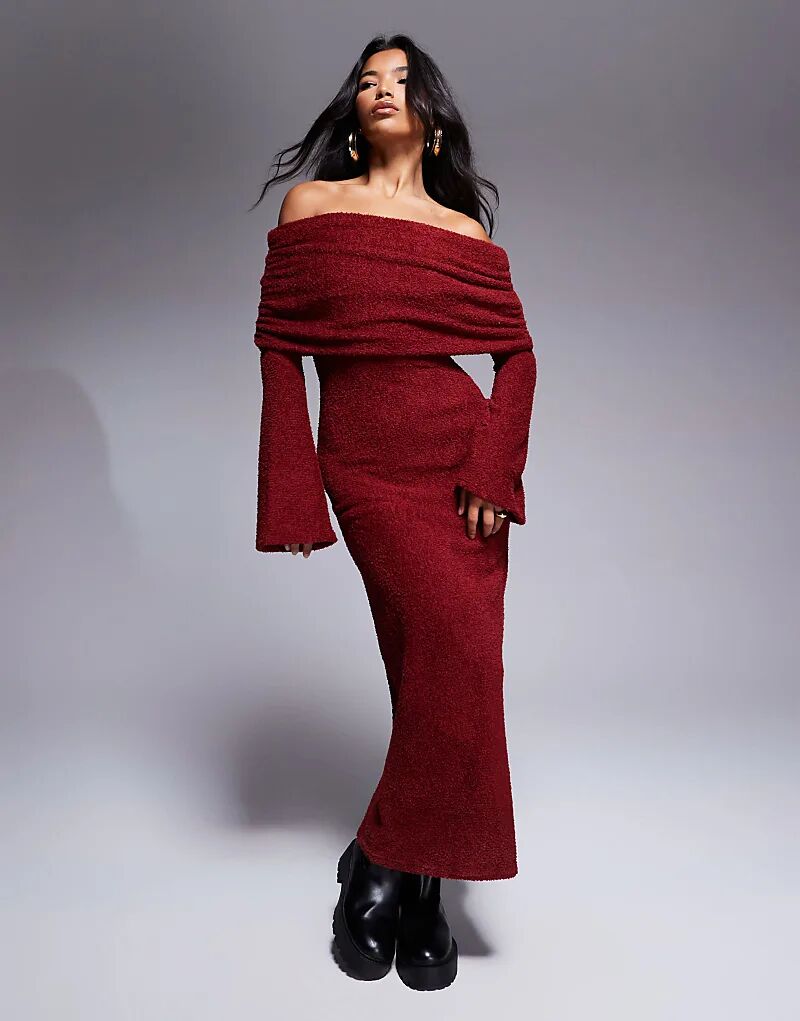 Супермягкое пушистое платье-миди с длинными рукавами в бордовом цвете ASOS DESIGN
Супермягкое пушистое платье-миди с длинными рукавами в бордовом цвете ASOS DESIGN