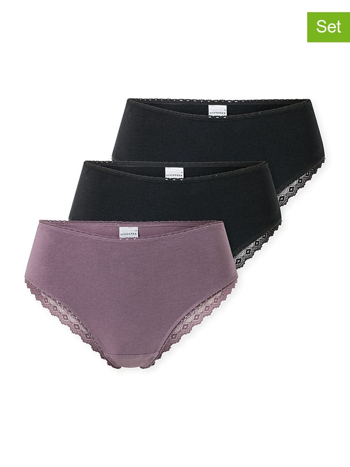 Schiesser Комплект из 3 трусов фиолетово-черного цвета
Schiesser Комплект из 3 трусов фиолетово-черного цвета