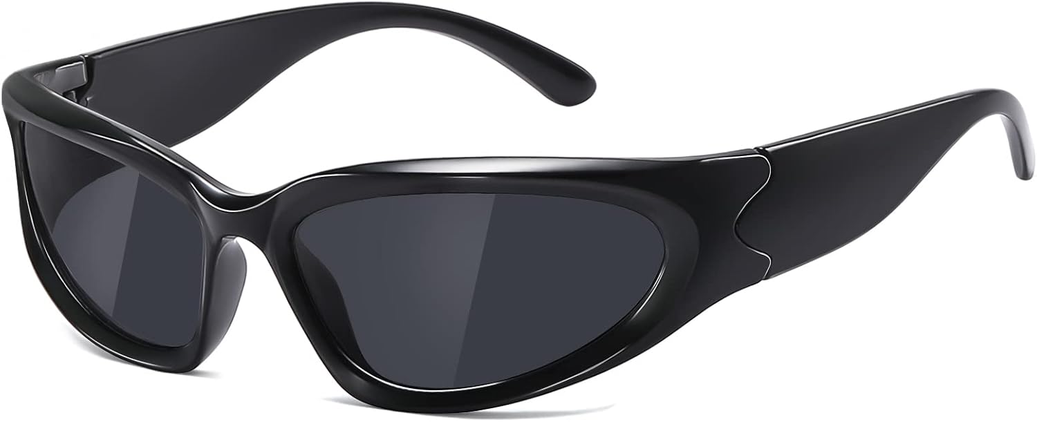 Солнцезащитные очки JASPIN Y2K с обтекаемой формой для женщин и мужчин, серебристые, овальные, модные, спортивные, с защитой от УФ-излучения, A8/Black Frame Black Lens
Солнцезащитные очки JASPIN Y2K с обтекаемой формой для женщин и мужчин, серебристые, овальные, модные, спортивные, с защитой от УФ-излучения, A8/Black Frame Black Lens