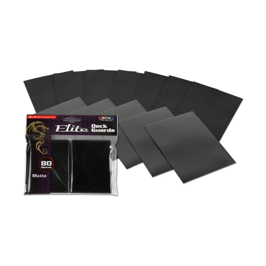 Элитные матовые рукава для карточек — черный (80), Card Sleeves (BCW Supplies)
Элитные матовые рукава для карточек — черный (80), Card Sleeves (BCW Supplies)