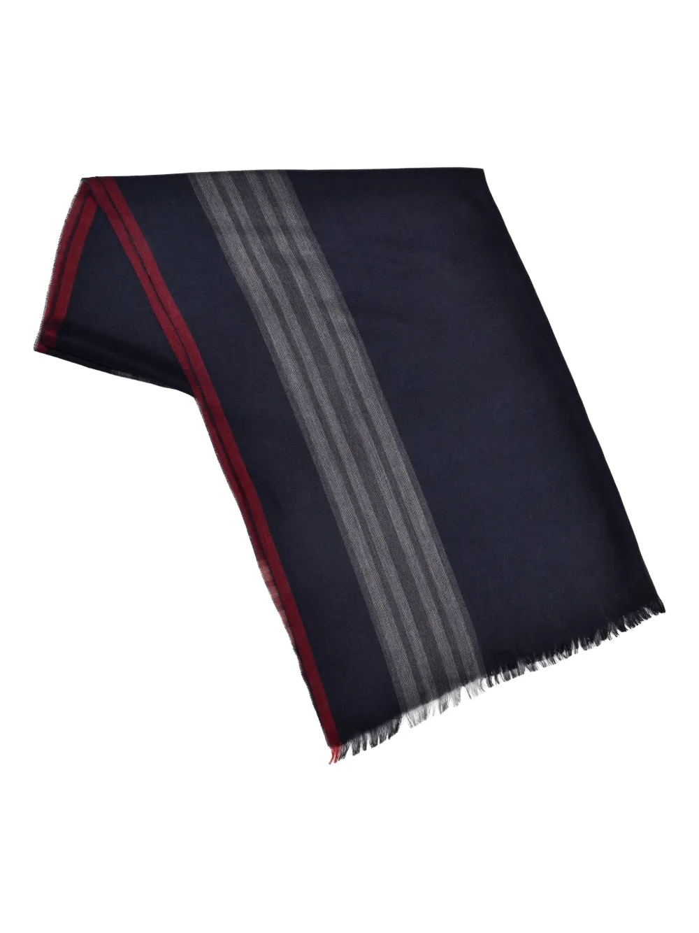 Полосатый шарф с бахромой Brunello Cucinelli, синий
Полосатый шарф с бахромой Brunello Cucinelli, синий