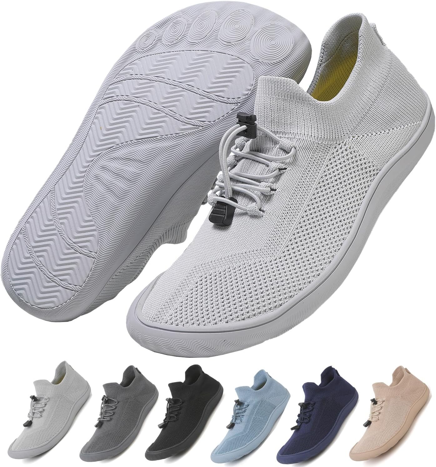 Противоскользящие беговые кроссовки, унисекс, с широкой носковой частью Waiwaigo, светло-серый
Противоскользящие беговые кроссовки, унисекс, с широкой носковой частью Waiwaigo, светло-серый