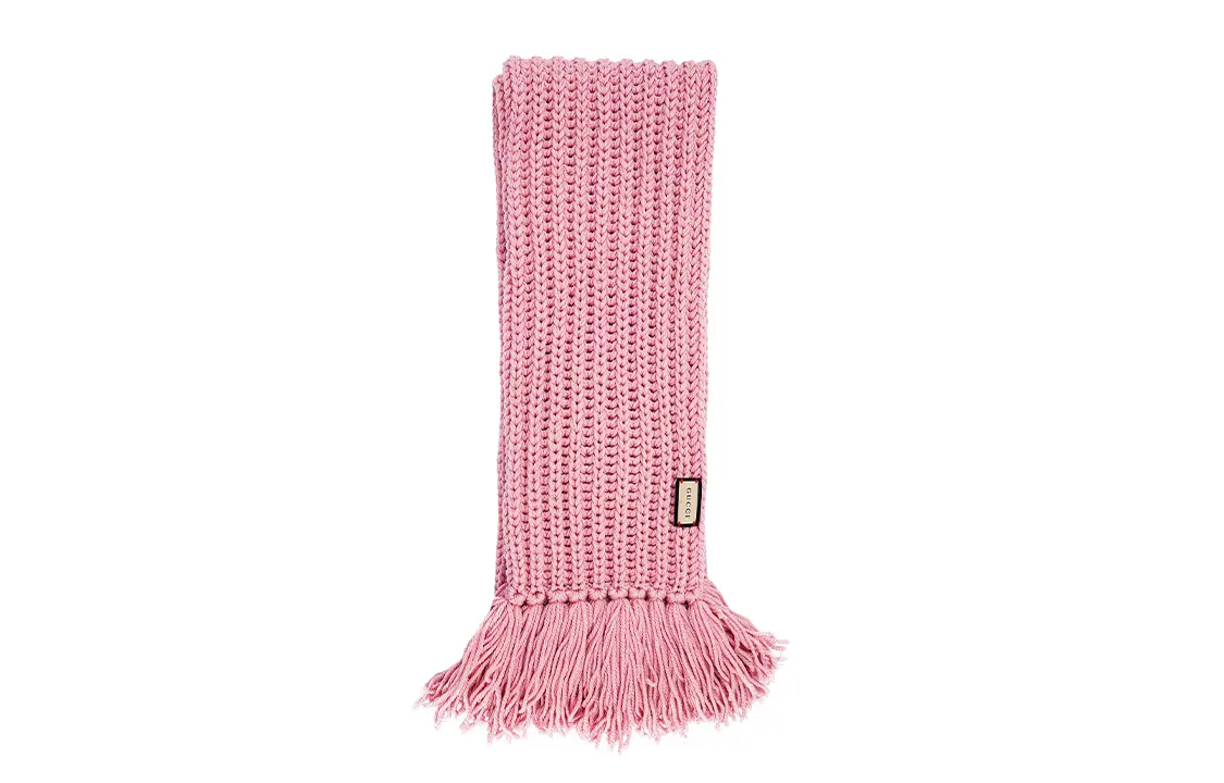 GUCCI Шерстяной вязаный шарф, Pink
GUCCI Шерстяной вязаный шарф, Pink