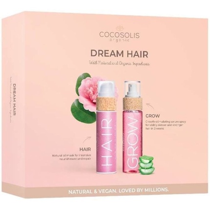 Набор Dream Hair - Маска для волос с маслом 3 в 1 110 мл и Сыворотка для роста волос Спрей 110 мл Cocosolis
Набор Dream Hair - Маска для волос с маслом 3 в 1 110 мл и Сыворотка для роста волос Спрей 110 мл Cocosolis