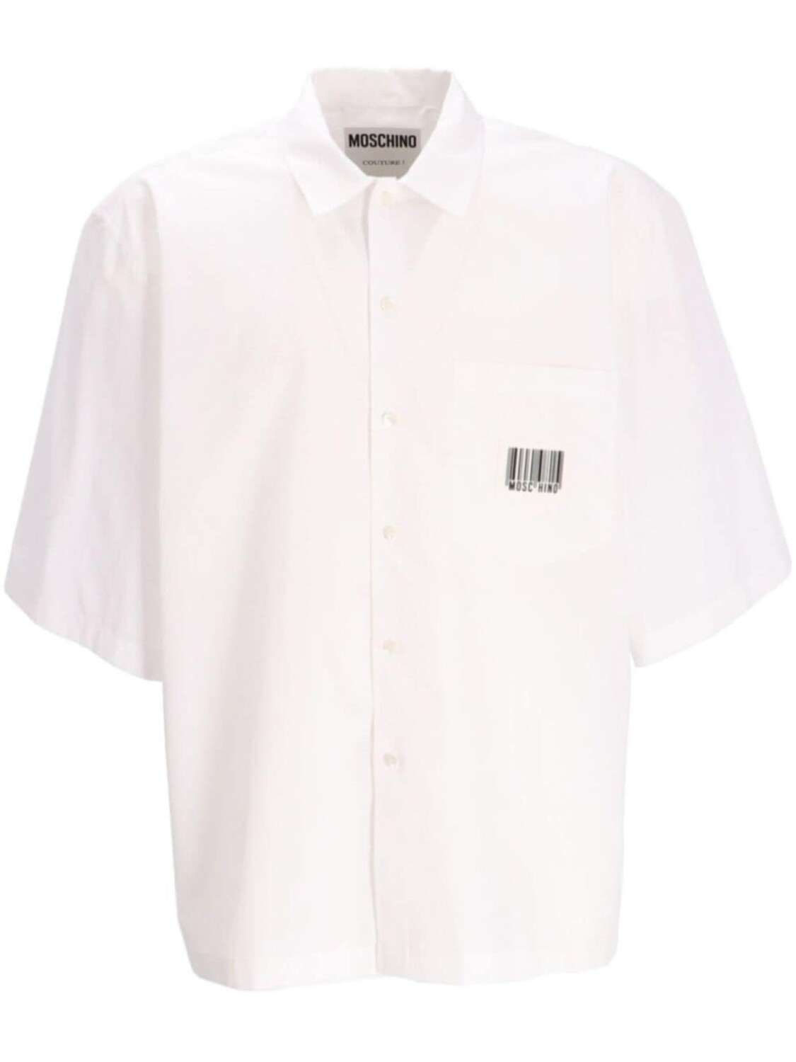 Moschino рубашка из поплина со штрих-кодом, белый
Moschino рубашка из поплина со штрих-кодом, белый