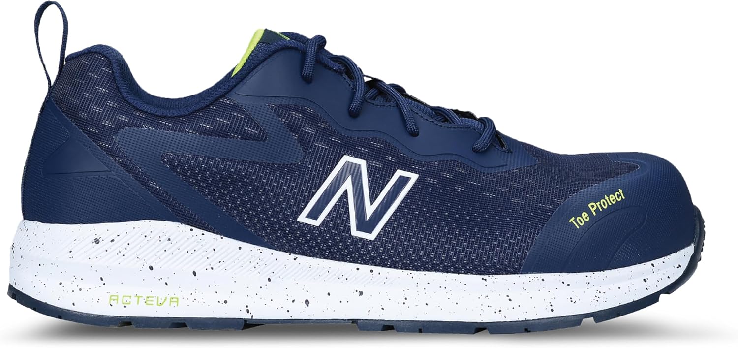Мужские ботинки New Balance с композитным носком - противоскользящие, защищают от электричества, устойчивы к проколам - для промышленности и строительства, темно-синий
Мужские ботинки New Balance с композитным носком - противоскользящие, защищают от электричества, устойчивы к проколам - для промышленности и строительства, темно-синий