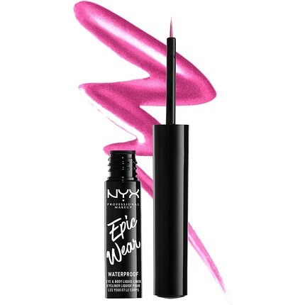 Жидкая подводка для глаз Epic Wear Metallic — цвет фуксия-метал, Nyx Professional Makeup
Жидкая подводка для глаз Epic Wear Metallic — цвет фуксия-метал, Nyx Professional Makeup