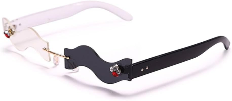 MUTYNE — модные солнцезащитные очки в стиле стимпанк без оправы для женщин и мужчин, прямоугольные, с волнообразным оправой, роскошные, яркие, с защитой от УФ-излучения UV400, 2
MUTYNE — модные солнцезащитные очки в стиле стимпанк без оправы для женщин и мужчин, прямоугольные, с волнообразным оправой, роскошные, яркие, с защитой от УФ-излучения UV400, 2