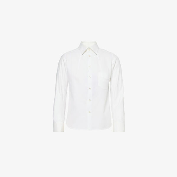 Классическая стандартная хлопковая рубашка с длинным рукавом Shiro Sakai, белый
Классическая стандартная хлопковая рубашка с длинным рукавом Shiro Sakai, белый