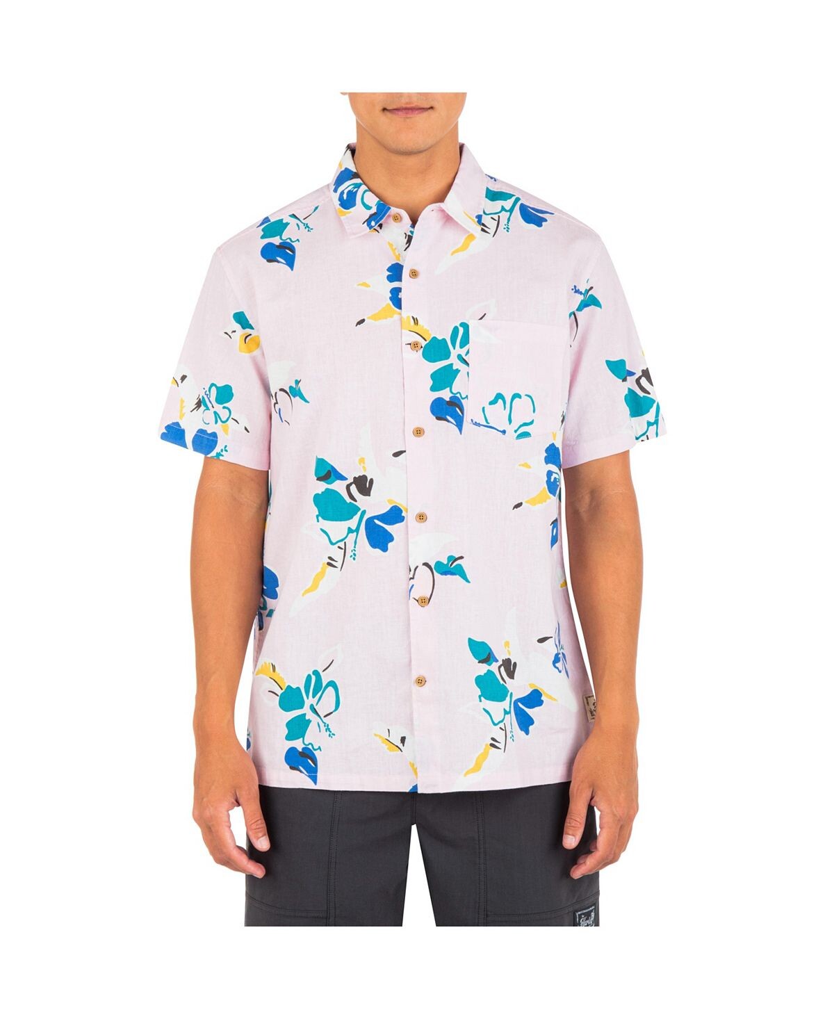 Мужская льняная рубашка с коротким рукавом Rincon Hurley
Мужская льняная рубашка с коротким рукавом Rincon Hurley