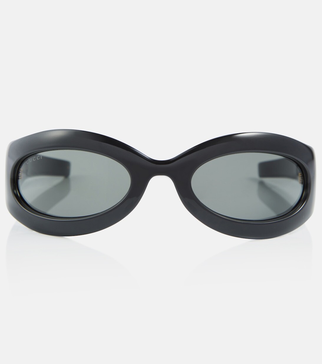 Овальные солнцезащитные очки Gucci, черный
Овальные солнцезащитные очки Gucci, черный