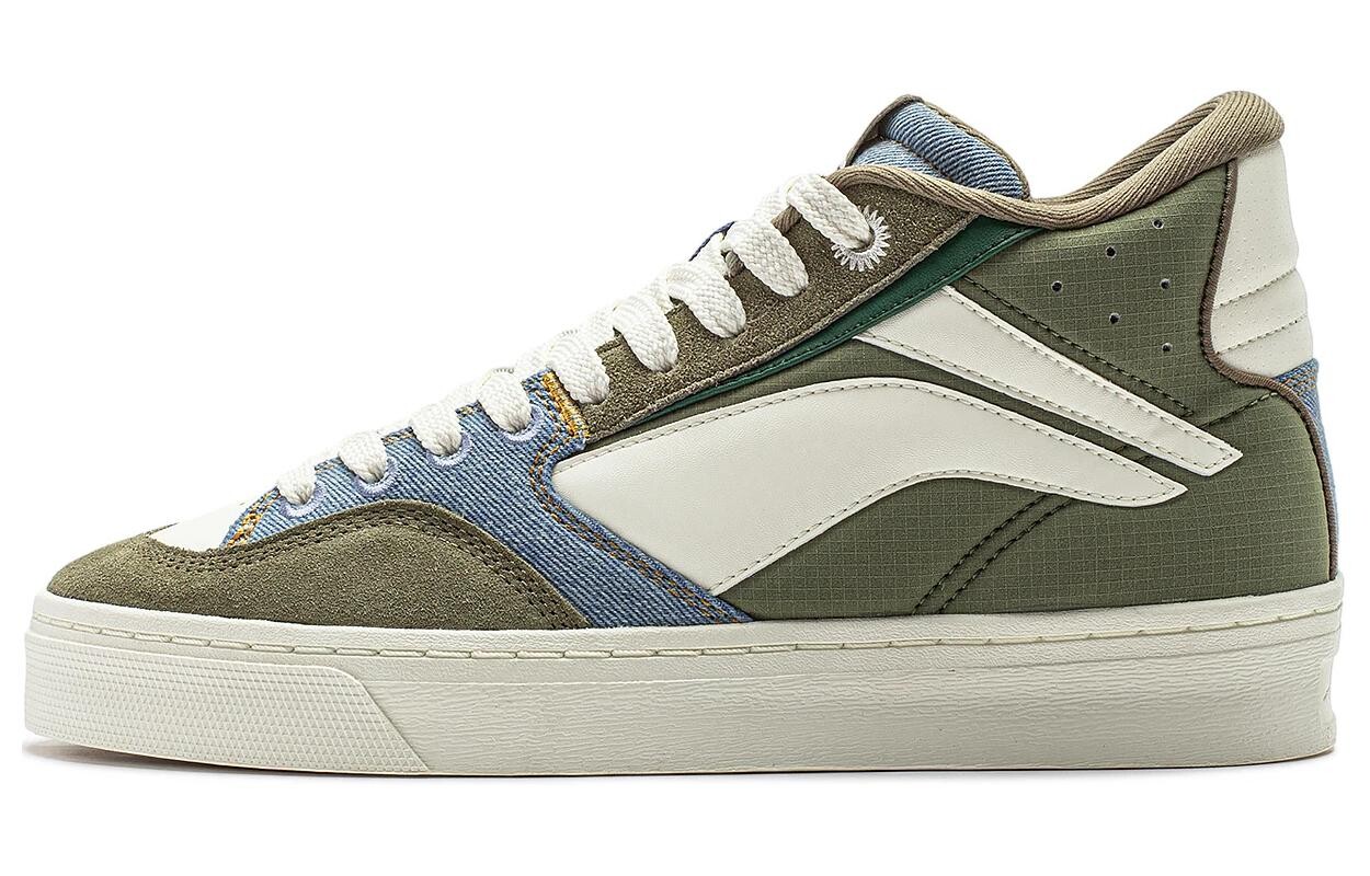 Кроссовки LINING Wave Skateboarding Shoes Men Mid-top Olive Green/shadow Grey Green, зеленый 
Кроссовки LINING Wave Skateboarding Shoes Men Mid-top Olive Green/shadow Grey Green, зеленый