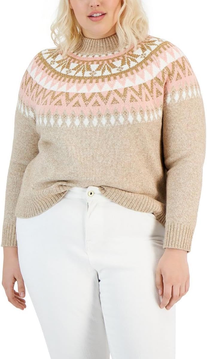 Женский спортивный свитер Tommy Hilfiger Fairisle с длинными рукавами и круглым вырезом, Light Heather Fawn
Женский спортивный свитер Tommy Hilfiger Fairisle с длинными рукавами и круглым вырезом, Light Heather Fawn