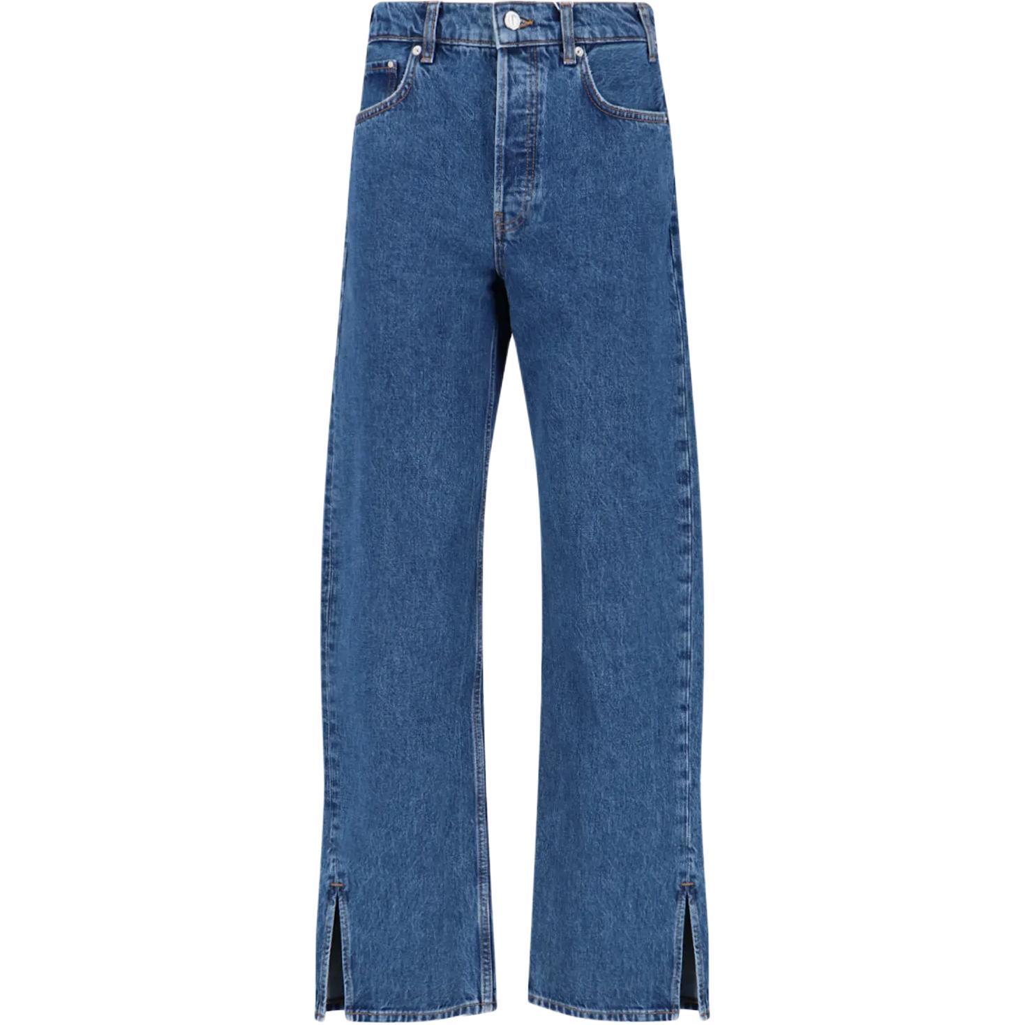 Джинсы с высокой посадкой и нашивкой с логотипом Roy Anine Bing, синий
Джинсы с высокой посадкой и нашивкой с логотипом Roy Anine Bing, синий