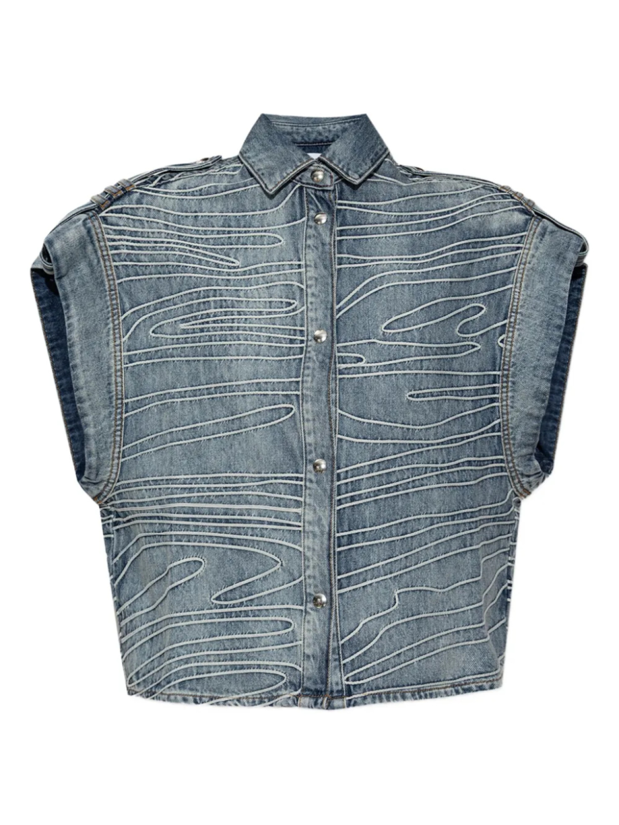 Джинсовый жилет IRO, синий 
Джинсовый жилет IRO, синий