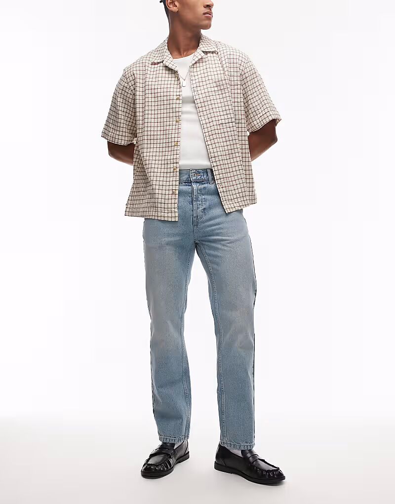 Джинсы прямого кроя Topman светло-коричневого цвета
Джинсы прямого кроя Topman светло-коричневого цвета