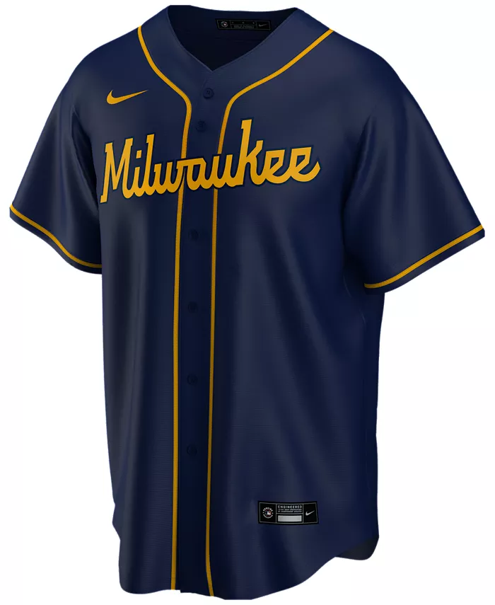 Мужская официальная реплика футболки Milwaukee Brewers без номера Nike
Мужская официальная реплика футболки Milwaukee Brewers без номера Nike