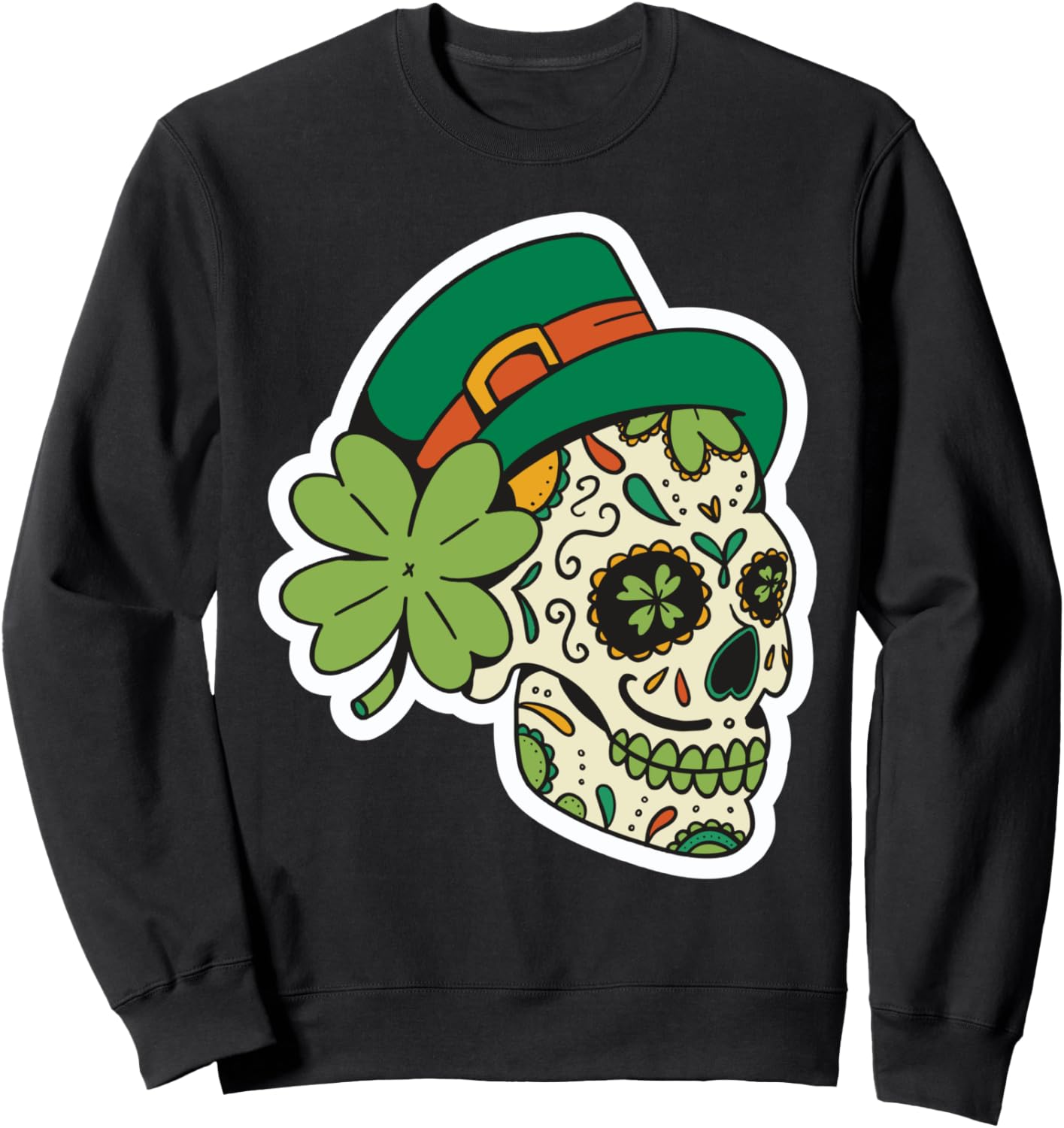 Толстовка с ирландским костюмом в виде сахарного черепа ко Дню мертвых St. Patrick'S Day Lucky Design, черный
Толстовка с ирландским костюмом в виде сахарного черепа ко Дню мертвых St. Patrick'S Day Lucky Design, черный