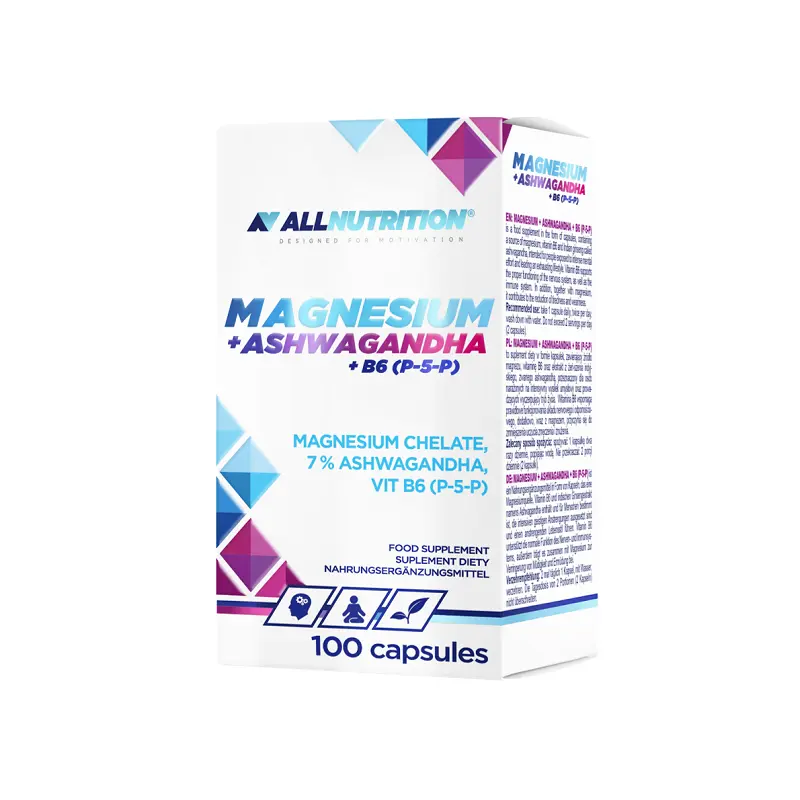 Препарат магния Allnutrition Allnutrition Magnesium + Ashwagandha + B6(P-5-P), 100 шт
Препарат магния Allnutrition Allnutrition Magnesium + Ashwagandha + B6(P-5-P), 100 шт
