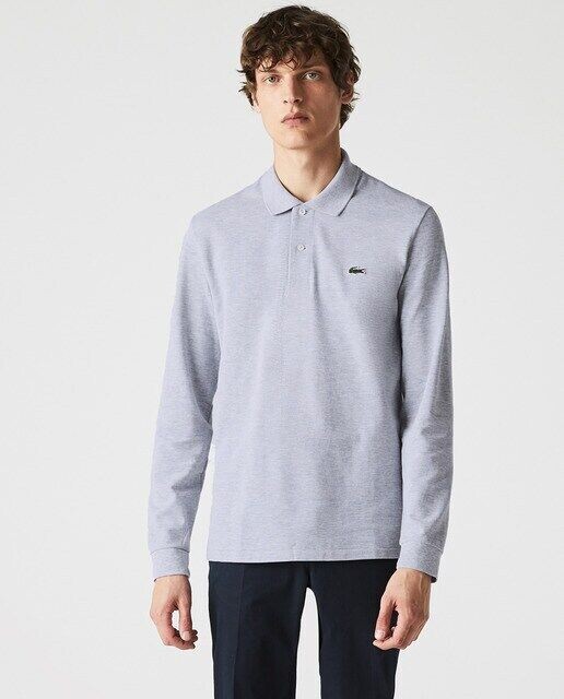 Мужская классическая рубашка-поло из пике с длинными рукавами Lacoste, светло-серый
Мужская классическая рубашка-поло из пике с длинными рукавами Lacoste, светло-серый
