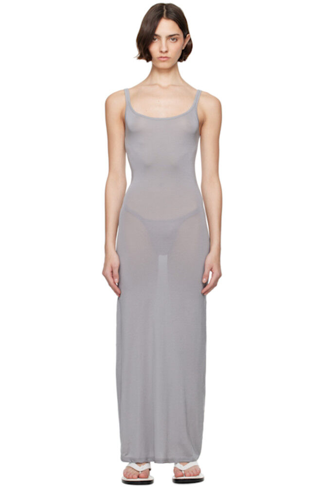 Серое легкое платье-макси без рукавов CDLP
Серое легкое платье-макси без рукавов CDLP