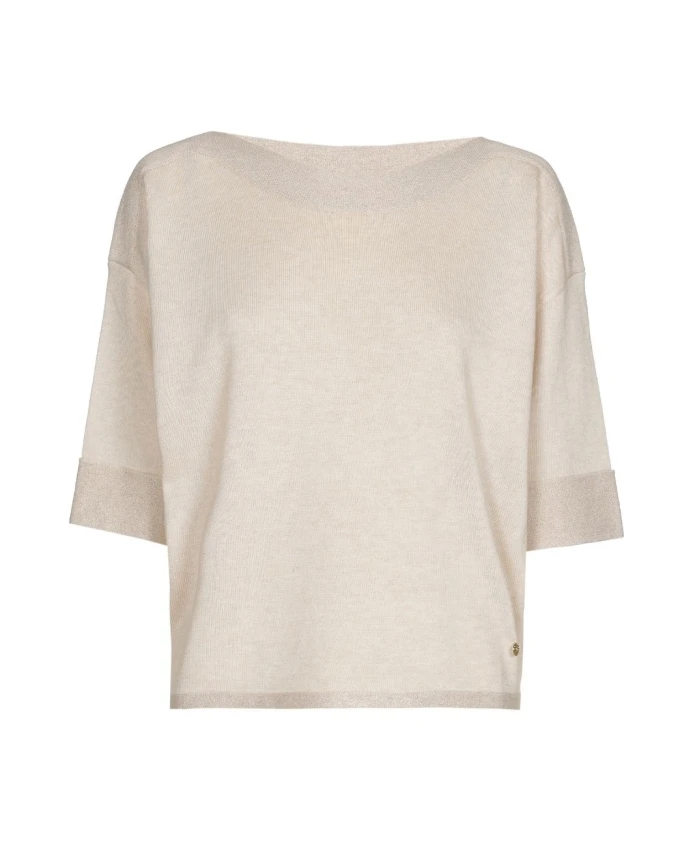 Элегантный свитер с вырезом-лодочкой Marie Mãro, бежевый
Элегантный свитер с вырезом-лодочкой Marie Mãro, бежевый