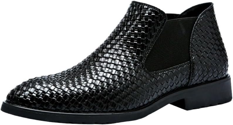 Мужские ботинки Chelsea, классические мужские ботинки, модные ретро, противоскользящие деловые кожаные туфли, кожаные ботинки без шнуровки Zestrelax, черный
Мужские ботинки Chelsea, классические мужские ботинки, модные ретро, противоскользящие деловые кожаные туфли, кожаные ботинки без шнуровки Zestrelax, черный