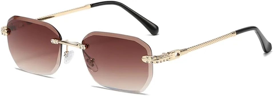 Солнцезащитные очки UV400 с безободковыми металлическими градиентными линзами для женщин и мужчин, для бега и занятий спортом на открытом воздухе UYPTK, Brown
Солнцезащитные очки UV400 с безободковыми металлическими градиентными линзами для женщин и мужчин, для бега и занятий спортом на открытом воздухе UYPTK, Brown