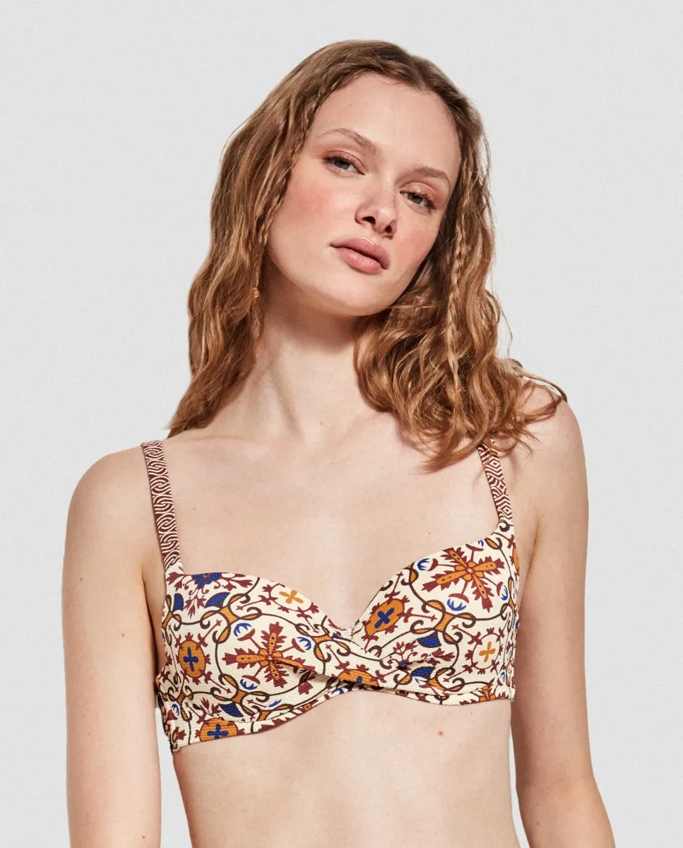 Верх бикини с высокой талией и косточками Gisela, мультиколор
Верх бикини с высокой талией и косточками Gisela, мультиколор