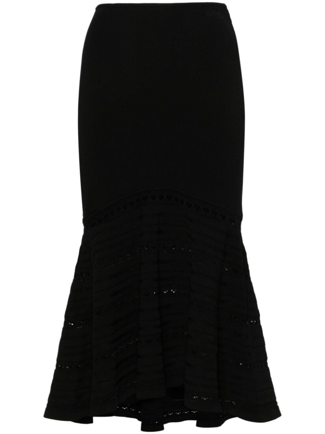 Victoria Beckham расклешенная юбка миди, черный 
Victoria Beckham расклешенная юбка миди, черный