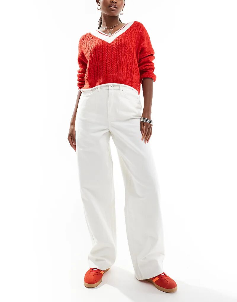 Мешковатые джинсы цвета экрю Miss Selfridge
Мешковатые джинсы цвета экрю Miss Selfridge