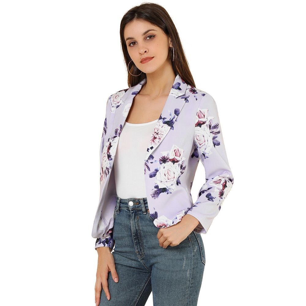 Женский пиджак с открытым передом и цветочным принтом ALLEGRA K, цвет Purple Floral
Женский пиджак с открытым передом и цветочным принтом ALLEGRA K, цвет Purple Floral