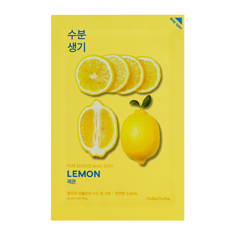 Тканевая маска с экстрактом лимона pure essence mask sheet - lemon Holika Holika, количество 1 шт.
Тканевая маска с экстрактом лимона pure essence mask sheet - lemon Holika Holika, количество 1 шт.