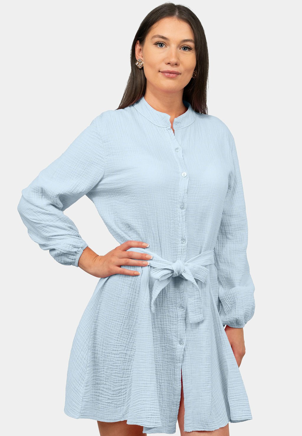 Платье-рубашка Reichstadt, светло-голубой
Платье-рубашка Reichstadt, светло-голубой